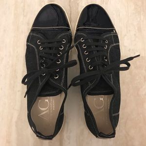 AGL Jean and Patent Cap Toe Sneaker